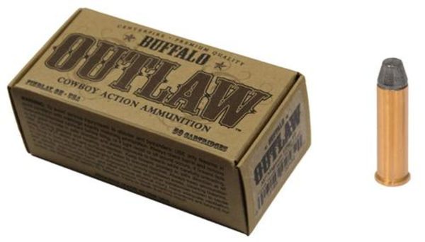 Buffalo Cartridge Outlaw 357 Magnum 125gr, Lead Round Nose Flat Point 50rd/Box