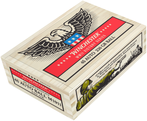 Winchesterchester WWII Victory Series 45 ACP 230gr, FMJ, 50rd Box