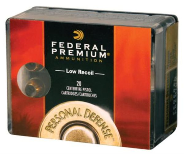 Federal Personal Defense Low Recoil .357 Magnum 130gr, Hydra-Shok Jacketed Hollow Point 20rd Box