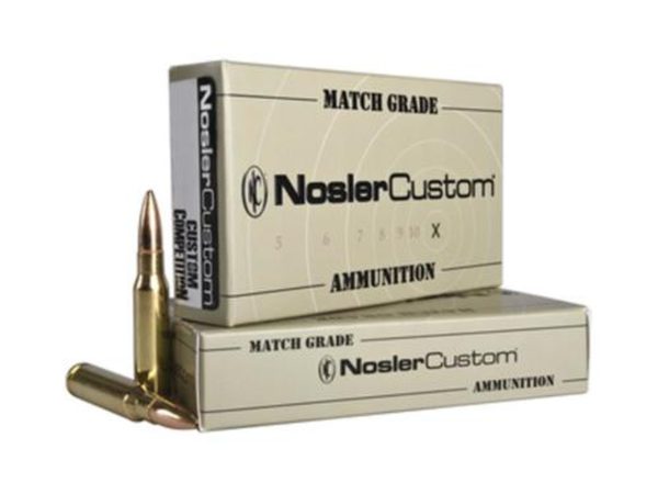 Nosler Match .308 Winchester, 168gr, Custom Competition, 20rd Box