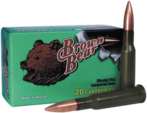 Brown Bear .223 62gr, Jacketed Hollow Point, 20rd Box