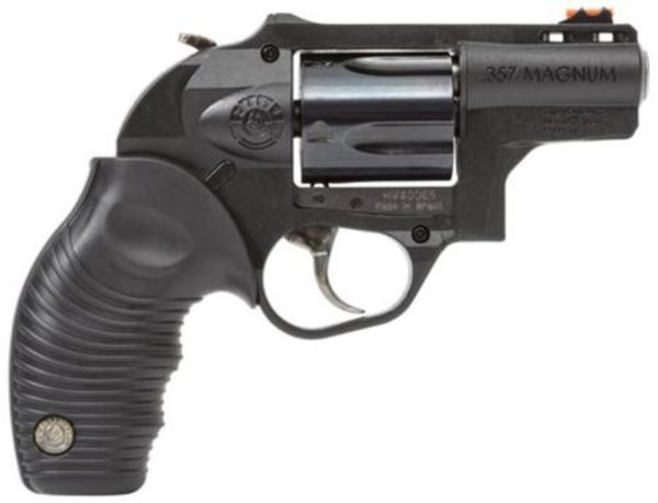 Taurus M605 .357 Mag, 2", 5rd, Hard Rubber Grip, Poly Frame, Blued