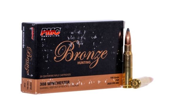 PMC Bronze, 308 Winchester, 150gr, Soft Point, 20rd Box