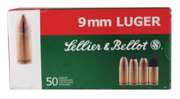 Sellier and Bellot 9mm/9mm Para 115 JHP 50rd Box