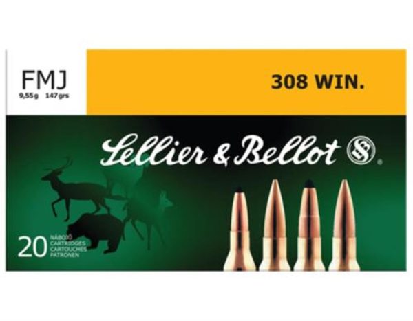 Sellier and Bellot 308 Winchester 147 FMJ 20Rd/Box