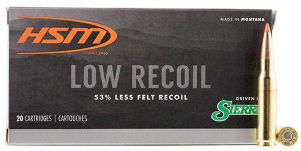 HSM Lowrecoil 308 Win/7.62mm 150gr, Ballistic Tip, 20rd Box