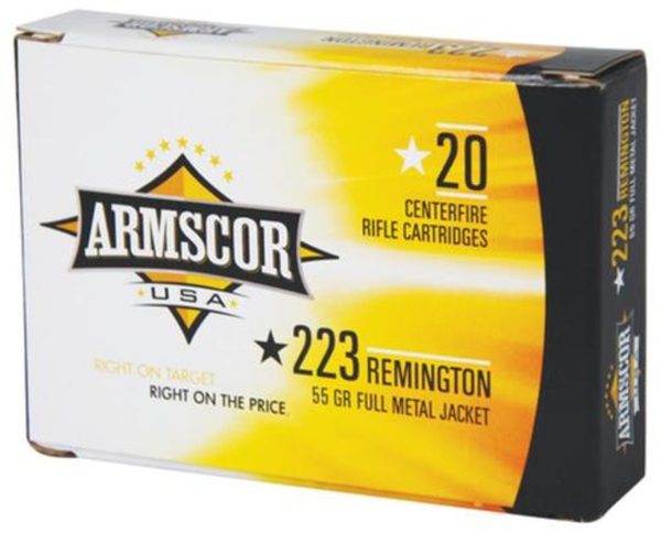 Armscor .223 Rem, 55 Gr, FMJ, 20rd Box