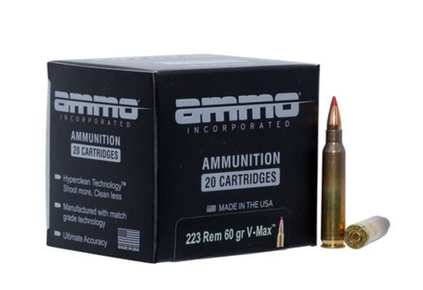 Ammo Inc Jesse James 223 Rem 60gr, V-Max, 20rd Box