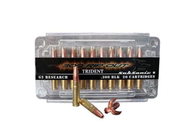 G2 Research Rip Out Trident .300 AAC Blackout Subsonic, 200 Gr, 20rd Box