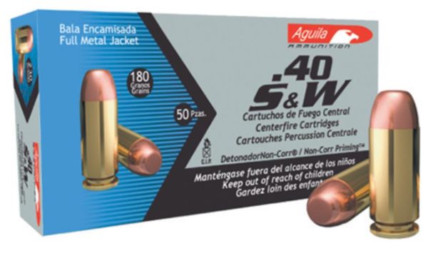 Aguila .40 S&W 180gr, Full Metal Jacket, 50rds - Image 2