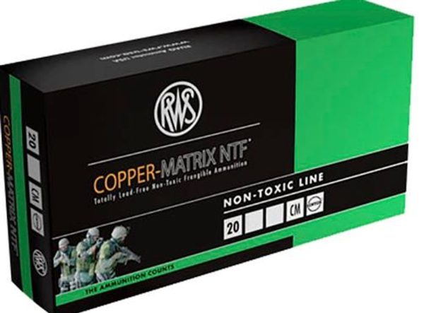 RWS Copper Matrix 223/5.56 42gr, Non Toxic Ammo 20 Round