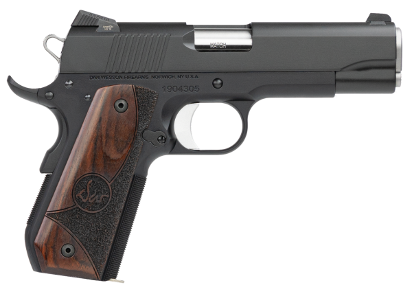 Dan Wesson Guardian 45 ACP 4.25" 8+1 Black Duty Finish Stainless Steel Wood Grip