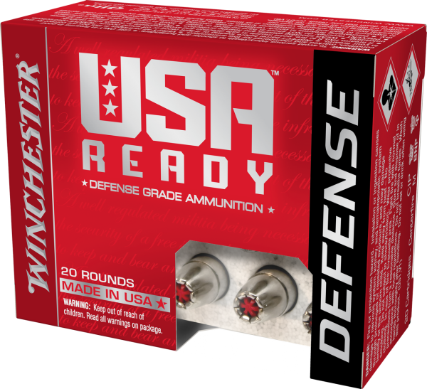 Winchester USA Ready Defense 45 ACP, 200gr, Hollow Point, 20rd Box