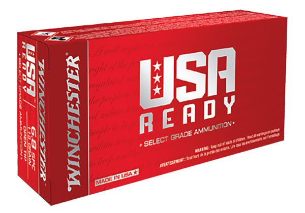 Winchester USA Ready 6.5 Creedmoor, 140gr, Open Tip, 20rd Box