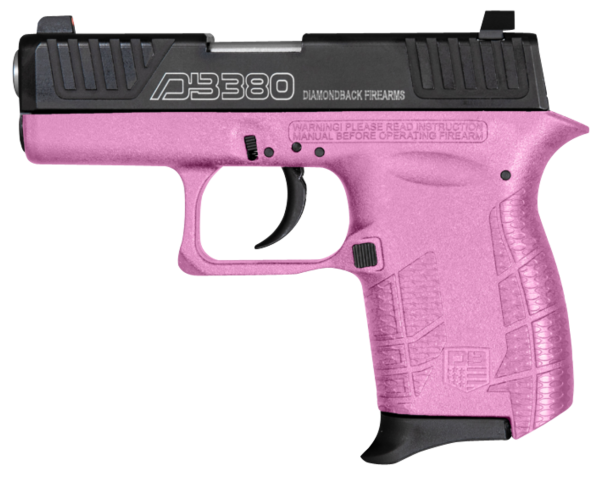 Diamondback G4 380 ACP, 2" Barrel, Pink Finish, 6rd