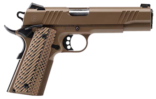 Bersa B1911 45 ACP, 5" Barrel, Flat Dark Earth Cerakote, VZ Grip, 8rd