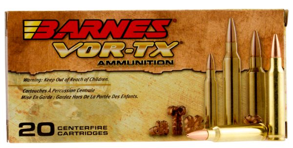 Barnes VOR-TX Rifle 5.56x45mm 62gr, TSX Boat Tail, 20rd Box