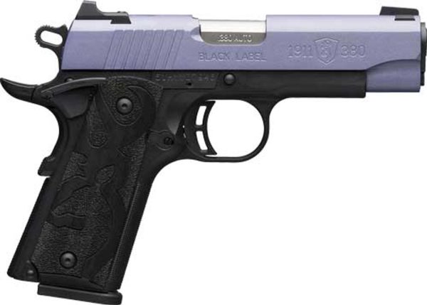 Browning 1911 Black Label 380 ACP, 3.58" Barrel, Crushed Orchid Cerakote, 8rd