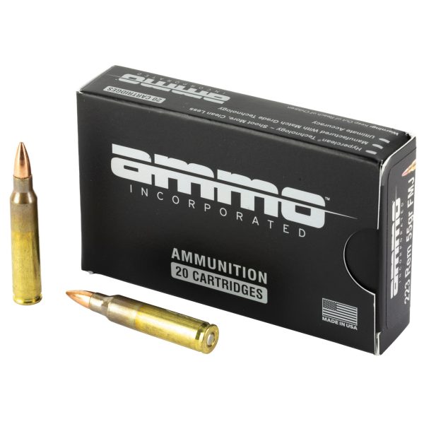 Ammo Inc Signature 223 Remington, 55gr, Full Metal Jacket, 20Bx/10Cs - Image 2