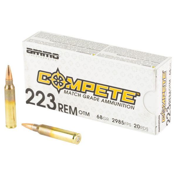 Ammo Inc Match 223 Remington, 68gr, Boat Tail Hollow Point, 20rd Box - Image 2