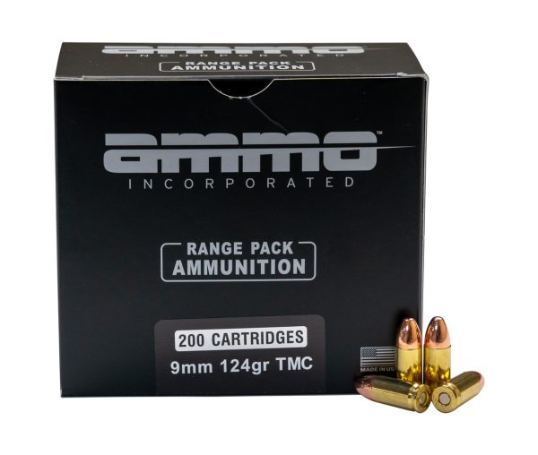 Ammo Inc. 9mm Range Pack, 124gr, TMC, 200rd