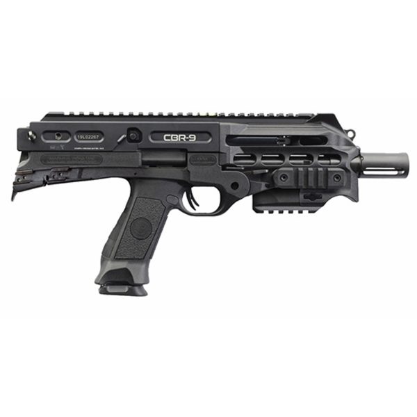 Chiappa CBR-9 Black Rhino Pisto, 9mml, 9" Bbl, Fiber Optic Sights, 18 Rnd Mags, NO BRACE