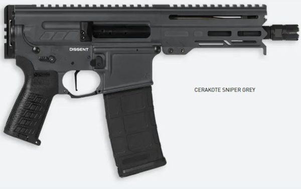 CMMG Dissent Mk4 5.7X28mm, 6.5" Barrel, Sniper Grey, 32rd