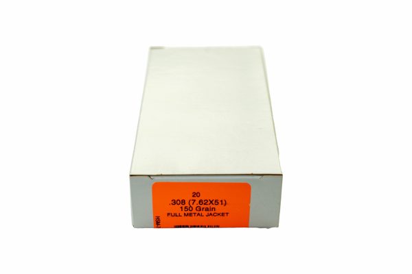 HSM Training 7.62x51mm, 150gr, Full Metal Jacket Boat-Tail, 20rd Box