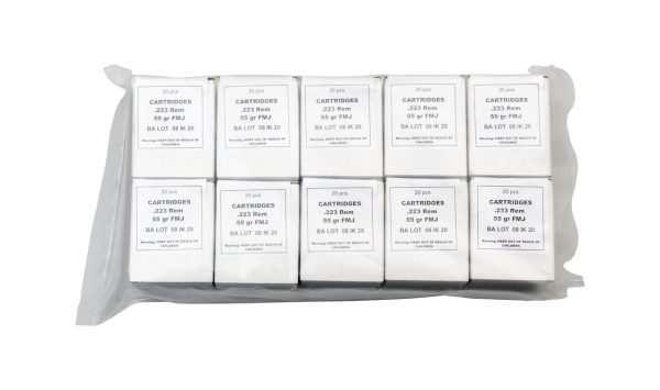 IGMAN .223 Rem, FMJ, 55gr, 5 x 10-Pack Sleeves,1000rd Case - Image 2