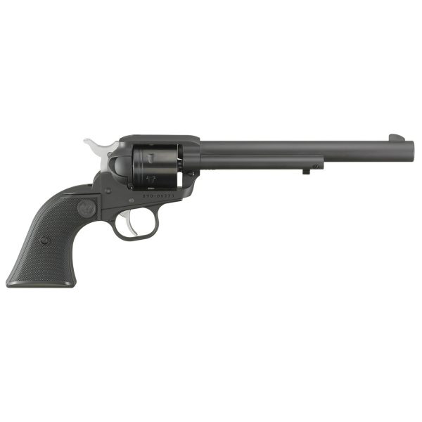 Ruger Wrangler 22 LR, 7.5" Barrel, Black Cerakote, Checkered Grips, 6rd