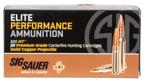 Sig Ammo 6.5 Creedmoor 120gr, Elite Hunter, 20rd Box