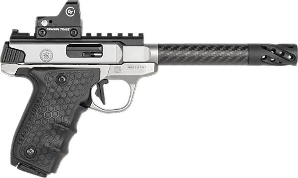 Smith & Wesson SW22 Victory Performance Center .22 LR, 6" Carbon Barrel, CTS Red Dot, Muzzle Brake, 10rd