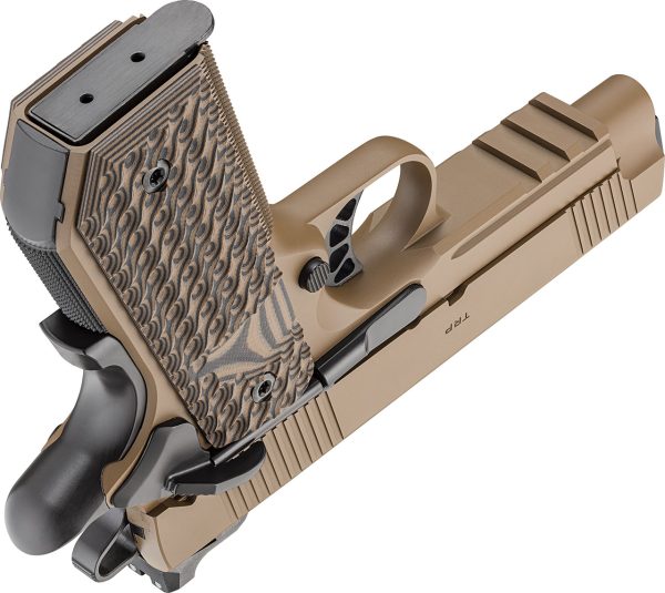 Springfield 1911 TRP 45 ACP, 4.25" Barrel, Coyote Brown Cerakote, G10 Grips, 3x7rd Mags - Image 6