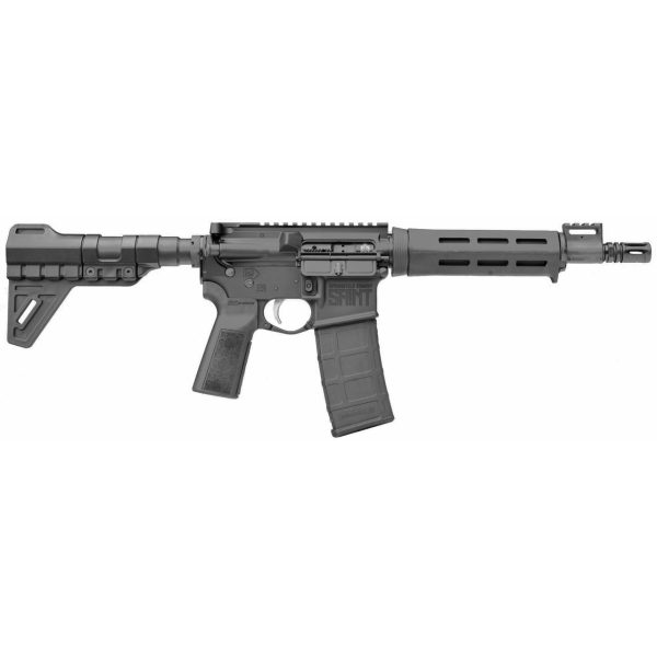 *D* Springfield SAINT AR-15 Pistol, 223REM/5.56mm, 9.6" Barrel, 1:8 Twist, A2 Flash Hider, M-LOK Pistol Grip, NO BRACE, 30Rd, Mag